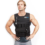 RUNmax 20LBS - 150LBS Adjustable Weighted Vest Wtih Shoulder Pads Option and bottle holder