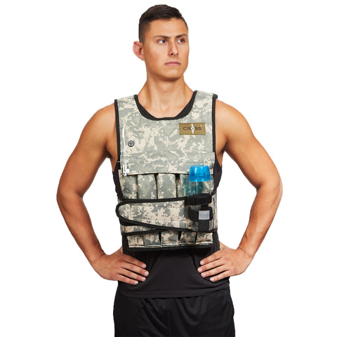 20LBS - 140LBS Adjustable Weighted Vest With Shoulder Pads Option